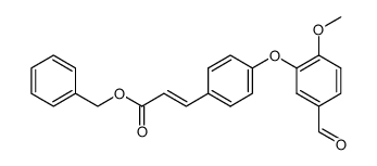 (E)-3-[4-(5-Formyl-2-methoxy-phenoxy)-phenyl]-acrylic acid benzyl ester Structure
