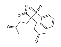 5-nitro-5-(phenylsulfonyl)nonane-2,8-dione结构式