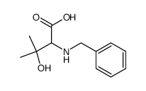 2-(Benzylamino)-3-hydroxy-3-methylbutanoic acid Structure