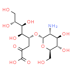4-O-(2-amino-2-deoxy-alpha-glucopyranosyl)-3-deoxy-manno-2-octulosonic acid Structure
