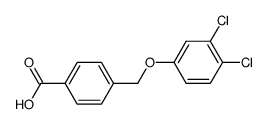 4-((3,4-dichlorophenoxy)methyl)benzoic acid Structure