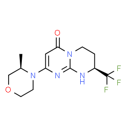 (8S)-1,6,7,8-Tetrahydro-2-[(3R)-3-Methyl-4-Morpholinyl]-8-(Trifluoromethyl)-4H-Pyrimido[1,2-A]Pyrimidin-4-One Structure