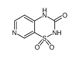 2H-Pyrido[4,3-e]-1,2,4-thiadiazin-3(4H)-one,1,1-dioxide(9CI) Structure
