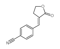 Benzonitrile,4-[(dihydro-2-oxo-3(2H)-furanylidene)methyl]- Structure