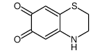 3,4-dihydro-2H-1,4-benzothiazine-6,7-dione结构式