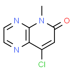8-氯-5-甲基吡啶并[2,3-B]吡嗪-6(5H)-酮结构式