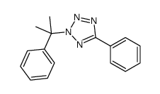 2-(1-甲基-1-苯乙基)-5-苯基-2H-四氮唑结构式