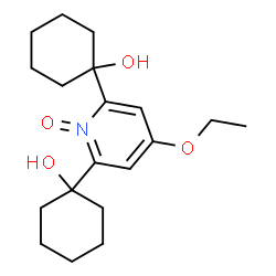 4-Ethoxy-2,6-bis(1-hydroxycyclohexyl)pyridine 1-oxide Structure