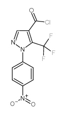 1-(4-硝基苯)-5-三氟甲基-吡唑-4-羰酰氯结构式