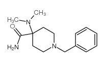 1-苄基-4-(二甲基氨基)哌啶-4-羧酰胺结构式