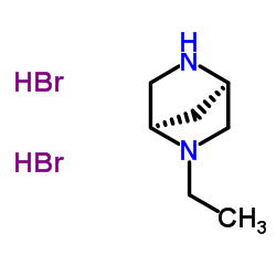 (1R,4R)-2-乙基-2,5-二氮杂双环[2.2.1]庚烷二氢溴化物结构式