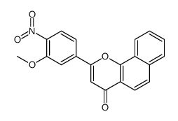 2-(3-methoxy-4-nitrophenyl)benzo[h]chromen-4-one Structure