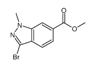 3-溴-1-甲基-1H-吲唑-6-羧酸甲酯结构式