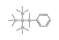 2,2-dimethyl-2-phenyltris(trimethylsilyl)disilane结构式