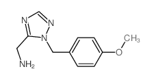 (1-(4-甲氧基苄基)-1H-1,2,4-噻唑-5-基)甲胺结构式