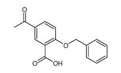 5-acetyl-2-phenylmethoxybenzoic acid Structure