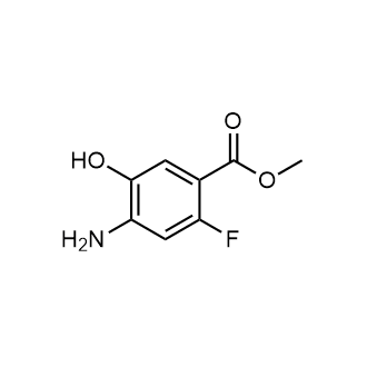 4-氨基-2-氟-5-羟基苯甲酸甲酯结构式