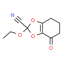 1,3-Benzodioxole-2-carbonitrile,2-ethoxy-4,5,6,7-tetrahydro-4-oxo-(9CI) Structure