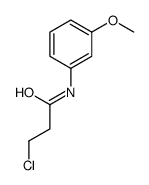 3-Chloro-N-(3-methoxyphenyl)propanamide Structure