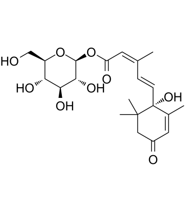 β-D-Glucopyranosyl abscisate结构式