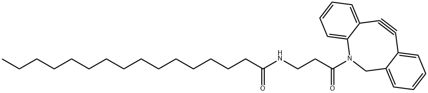 二苯基环辛炔-十六烷酸;二苯并环辛炔-十六烷酸结构式