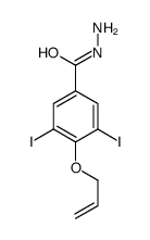 3,5-diiodo-4-prop-2-enoxybenzohydrazide Structure
