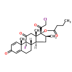 Clobetasone butyrate structure