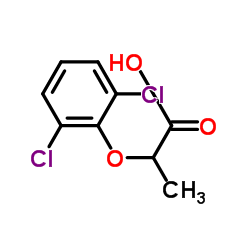 2-(2,6-二氯苯氧基)丙酸结构式