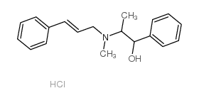 2-[methyl-[(E)-3-phenylprop-2-enyl]amino]-1-phenylpropan-1-ol,hydrochloride Structure