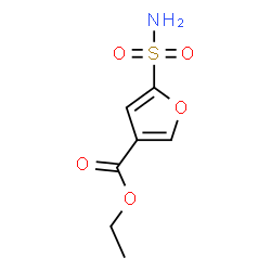 5-氨磺酰基呋喃-3-羧酸乙酯结构式