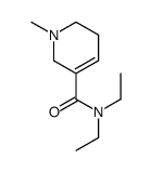 N,N-diethyl-1-methyl-3,6-dihydro-2H-pyridine-5-carboxamide structure