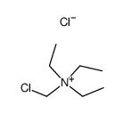 N-(chloromethyl)-N,N-diethylethanaminium chloride结构式