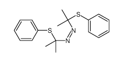 bis(2-phenylsulfanylpropan-2-yl)diazene结构式