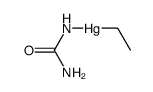 ethylmercuryl-urea; ethylmercuriurea Structure