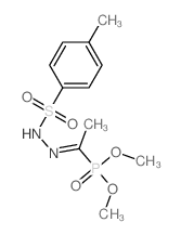 Benzenesulfonic acid,4-methyl-, 2-[1-(dimethoxyphosphinyl)ethylidene]hydrazide结构式