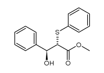 (2S,3S)-methyl 3-hydroxy-3-phenyl-2-(phenylthio)propanoate结构式