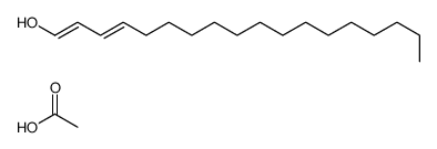 acetic acid,octadeca-1,3-dien-1-ol结构式