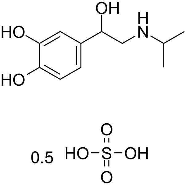 消旋硫酸异丙肾上腺素结构式