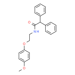 N-[2-(4-Methoxyphenoxy)ethyl]-2,2-diphenylacetamide Structure