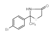 2-(4-溴苯基)-2-甲基噻唑基-4-酮结构式
