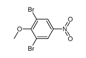 1,3-dibromo-2-methoxy-5-nitrobenzene结构式