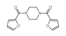 Piperazine, 1,4-bis(2-furanylcarbonyl)- (9CI) Structure