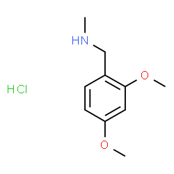 1-(2,4-dimethoxyphenyl)-N-methylmethanamine hydrochloride Structure