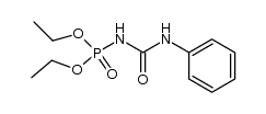 (N'-Phenyl-ureido)-phosphorsaeurediethylester结构式