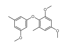 (2,4-dimethoxy-6-methyl-phenyl)-(3-methoxy-5-methyl-phenyl)-ether结构式