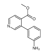 methyl 3-(3-aminophenyl)pyridine-4-carboxylate Structure
