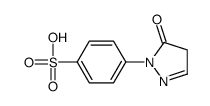 4-(5-oxo-4H-pyrazol-1-yl)benzenesulfonic acid Structure
