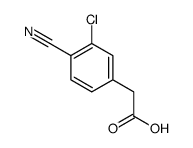 2-(3-氯-4-氰基苯基)乙酸结构式