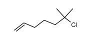 1,1-dimethyl-5-hexenyl chloride结构式