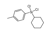 (dichloro)(cyclohexyl)(4-methylphenyl)silane结构式